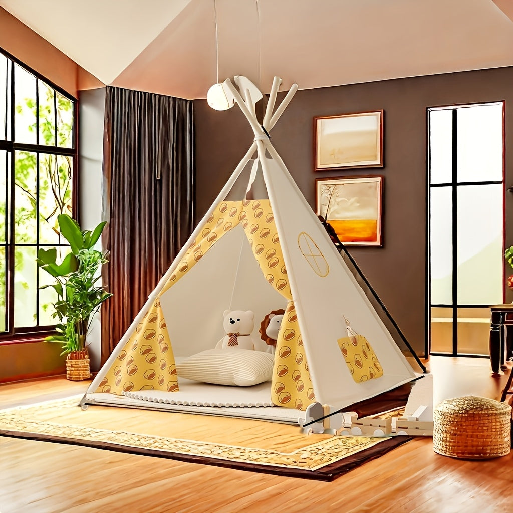 KiddieTipi Multifunktionales Tipi Zelt – Weiche Zelte für drinnen sowie draußen