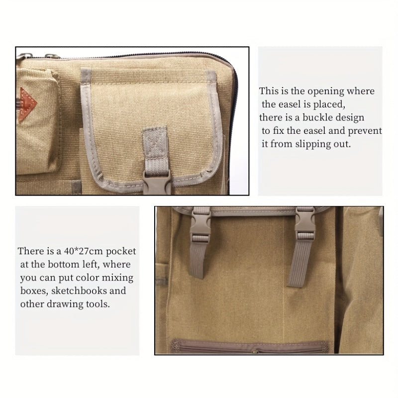 Canvas Zeichenbrett Rucksack – Funktional, Langlebig und Einfach Mitnehmbar