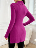 Eleganter Langärmeliger Pullover Mit Schmaler Passform Für Den Herbst