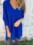V-Ausschnitt Pullover