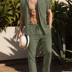 BreezeWear Herren Leinen Set – Luftig und Elegant für den Sommer
