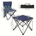 Klappbarer Outdoor Tisch- sowie Stuhlset – Tragbar für Camping & BBQ
