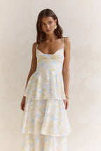 Sweet – Maxikleid mit offenem Rücken und Volants