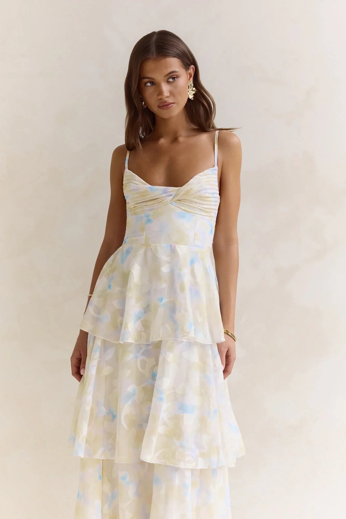 Sweet – Maxikleid mit offenem Rücken und Volants