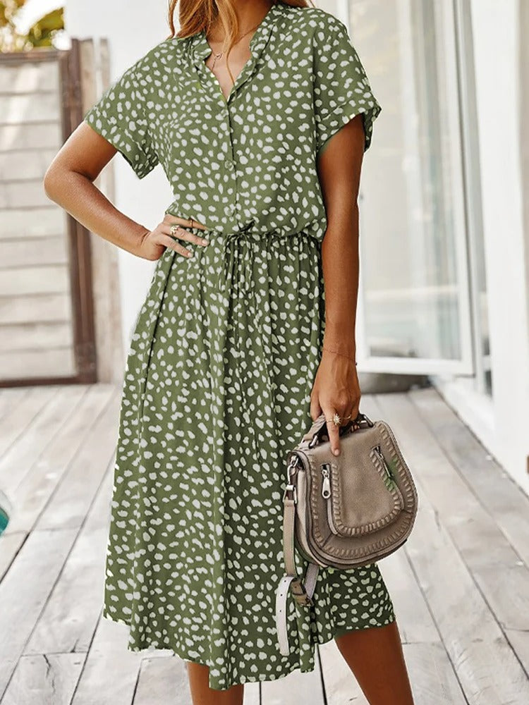 Daniella Midi Kleid – Elegant sowie Leicht für Sonnige Momente
