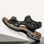 Premium Herren Leder Sandalen – Verstellbar sowie Mit Dämpfung