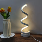Spiral-LED-Schreibtischlampe: Moderne dimmbare Beleuchtung