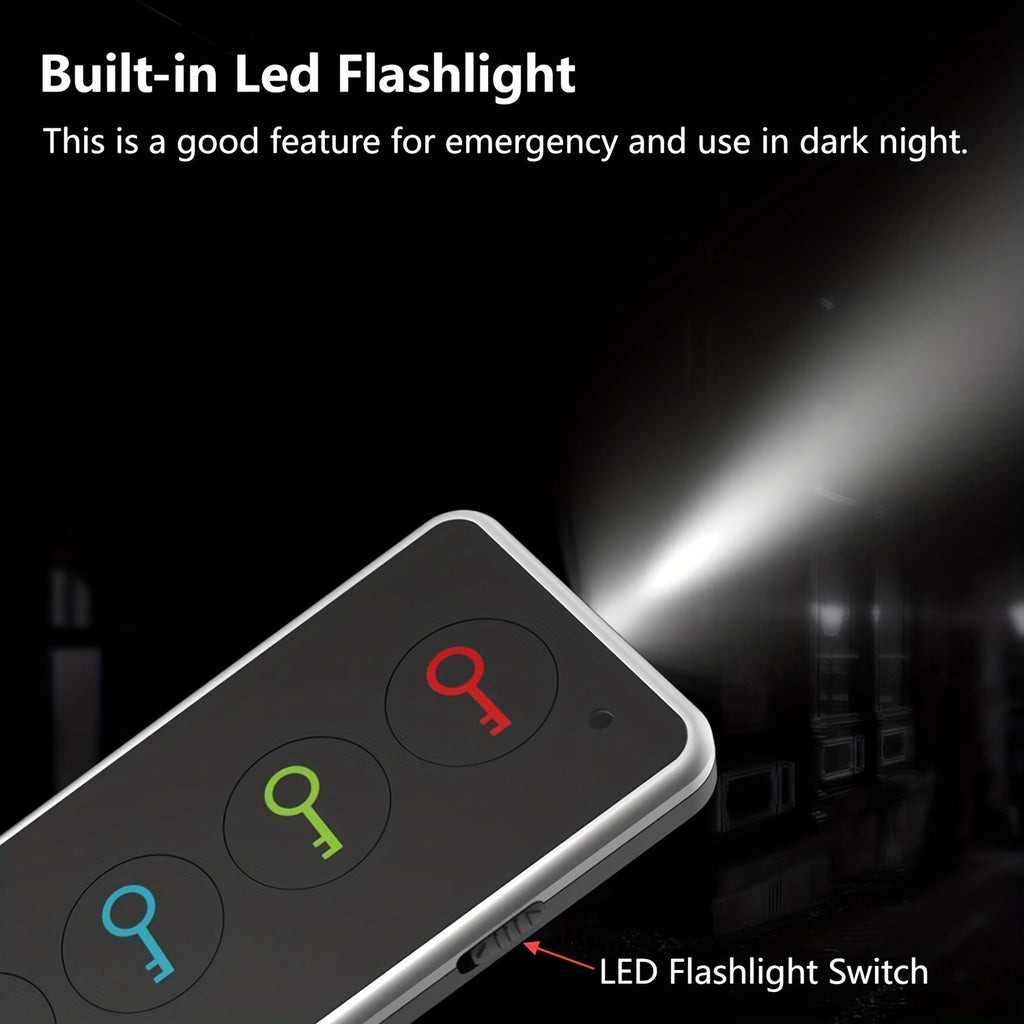 Schlüsselfinder inklusive 4 Empfängern – LED-Taschenlampe & tragbares Design