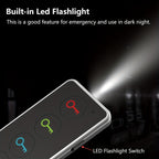 Schlüsselfinder inklusive 4 Empfängern – LED-Taschenlampe & tragbares Design