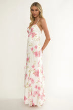 Charlisa – Maxikleid mit Rüschen und Blumenmuster