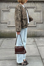 Strickjacke mit Druck