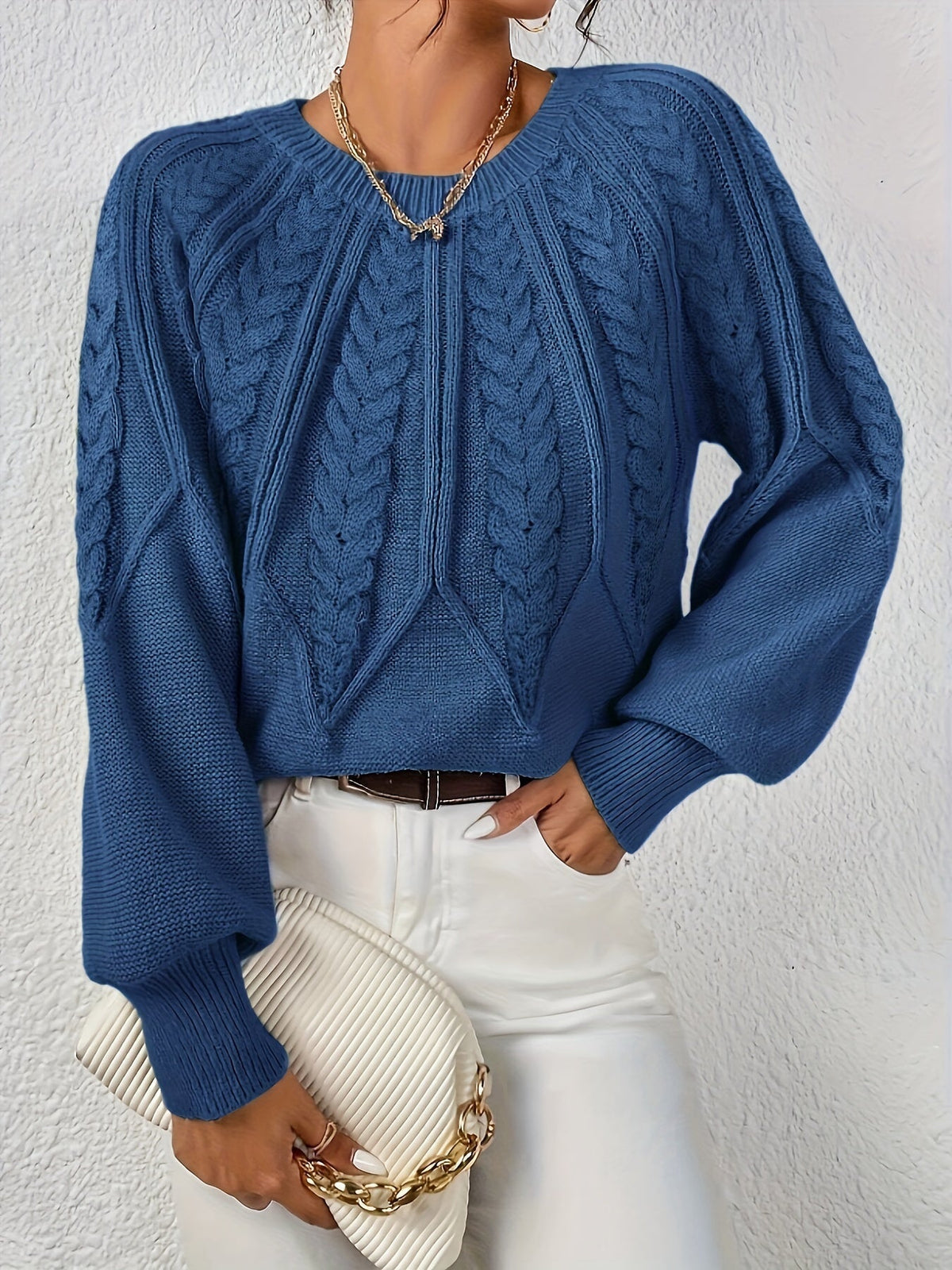 Eleganter Pullover mit langen Ärmeln