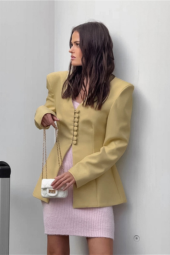 Blazer im Vintage-Stil in Braun