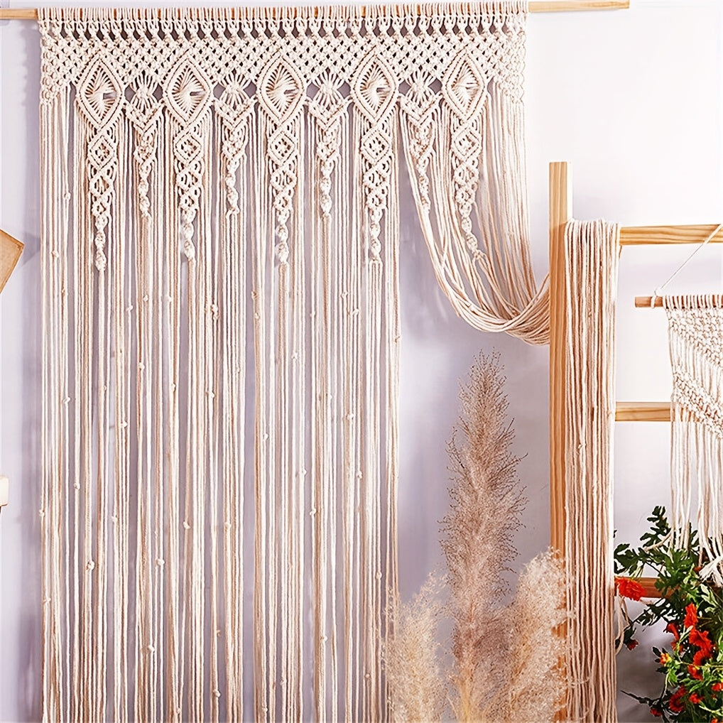 Boho Makramee Vorhang – Dekorativ und Funktional als Trennvorhang