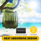 SunnyFlow Solar-Dusche Sack – Funktional, Auslaufsicher und Mit Temperaturmesser