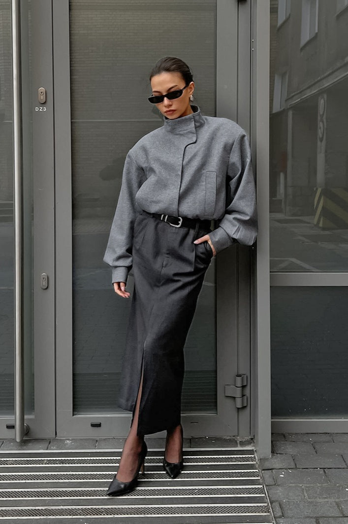 Jacke in Grau