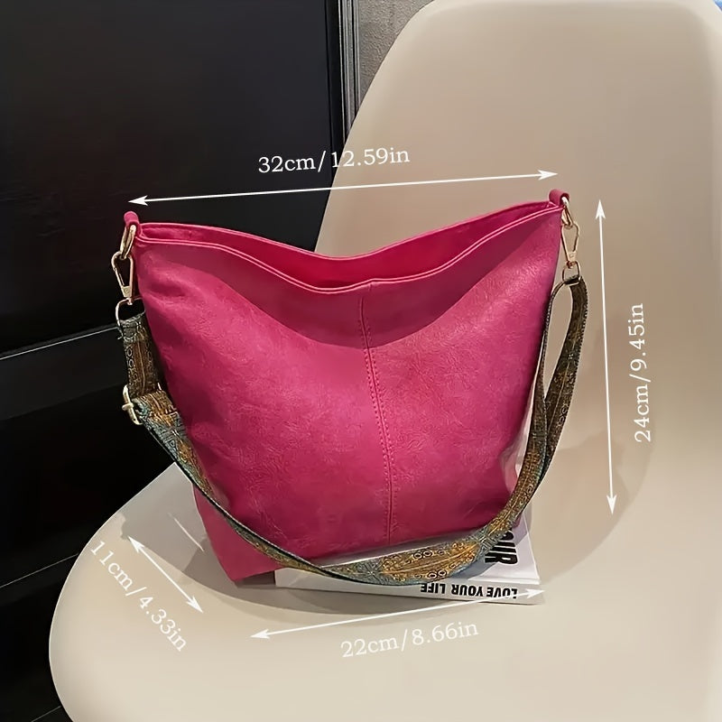 Breite Geometrische Tasche – Große Kapazität Crossbody inklusive Retro-Vibe
