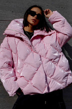 Locker geschnittene Jacke mit Baumwolle