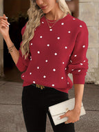 Zara Polka-Dot Pullover – Lässig und Modisch für Damen im Herbst und Winter