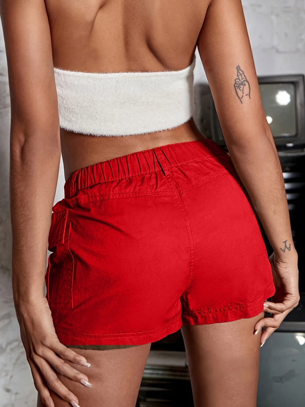 Lässige Cargo-Shorts mit Elastischem Bund – Bequem sowie Funktional