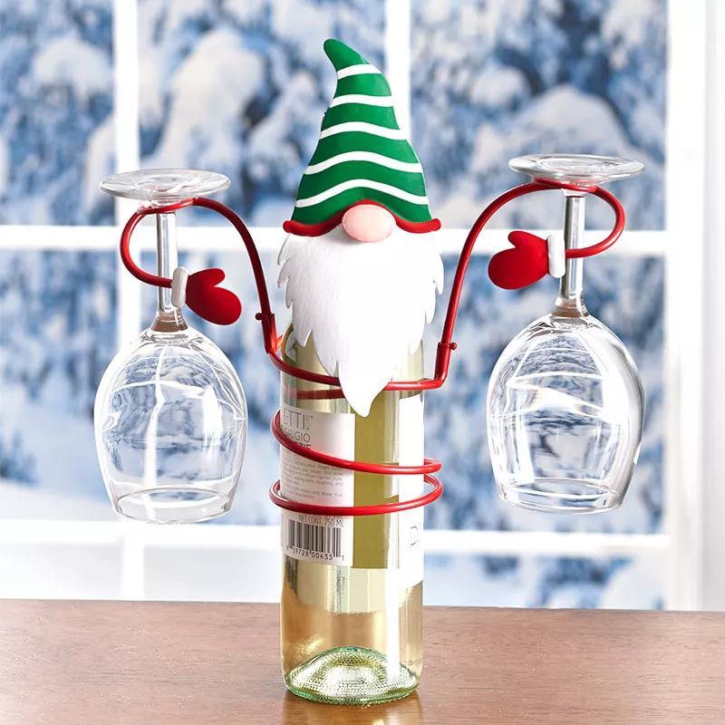 Festliche Cheers Weinglashalter: Weihnachtsmann & Schneemann Design für Festliche Tische