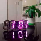 Futuristische LED-Wanduhr – Minimalistisches Design inklusive intelligenter Zeitanzeige