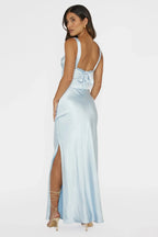 Sitara – Satin-Maxikleid