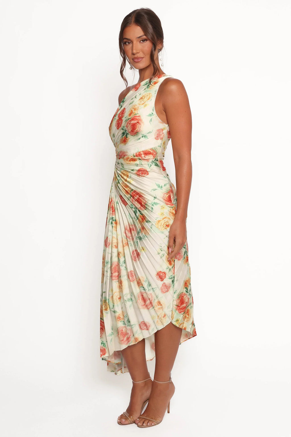 Kleo -Maxikleid mit One-Shoulder-Design und Cut-outs