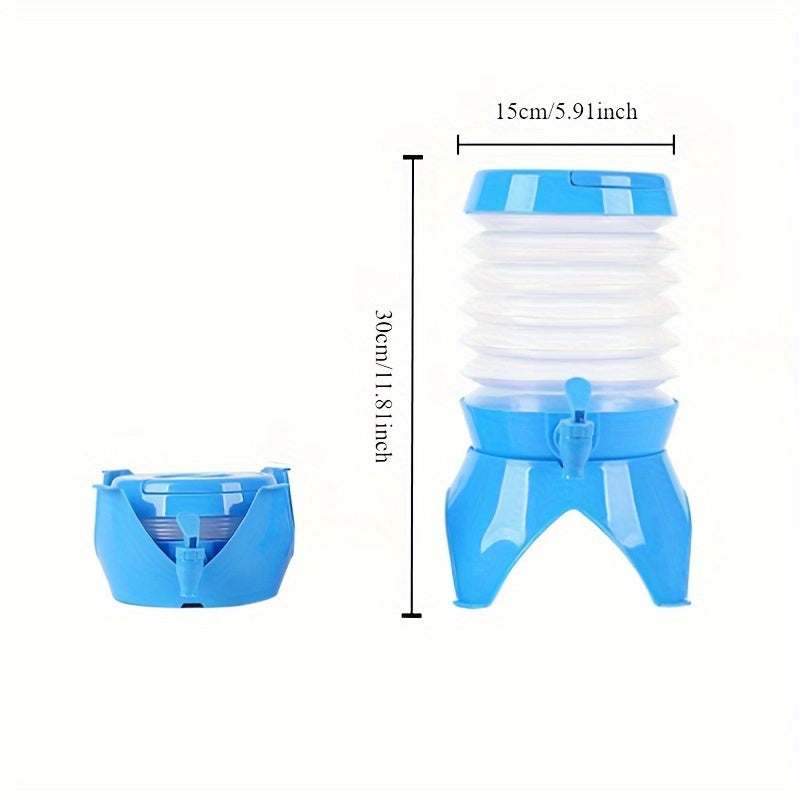 Tragbarer faltbarer Wassereimer – 3,5L inklusive ausziehbarem Wasserhahn