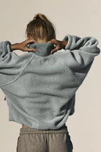 Jacke in Braun mit Stehkragen