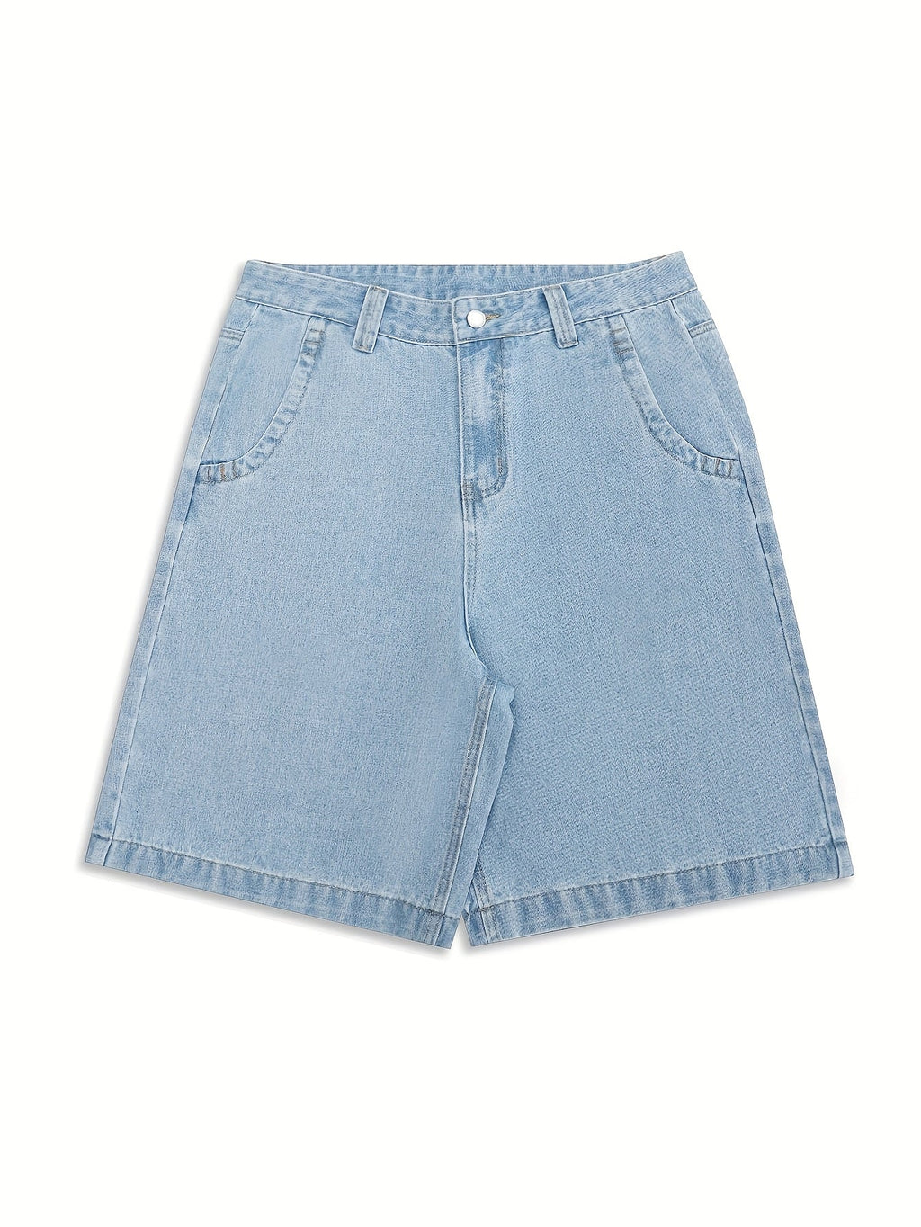 Lässige Bermuda-Denim-Shorts – Lockere Passform inklusive Stilvollen Blumenstickereien