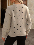 Zara Polka-Dot Pullover – Lässig und Modisch für Damen im Herbst und Winter