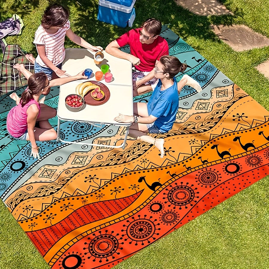 TropiComfort Übergroße Strandmatte – Geräumig, Haltbar und Sandbeständig
