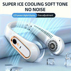 Wiederaufladbarer USB-Nackenventilator für kraftvolle, leise Kühlung – Ideal für den Einsatz im Freien und drinnen