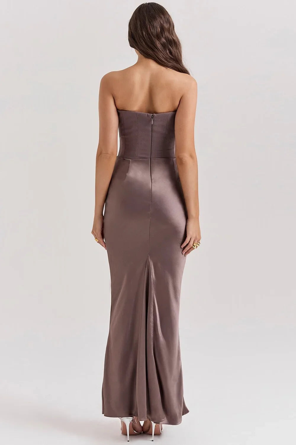 Damen Abendkleid mit Corsage und Drapierung