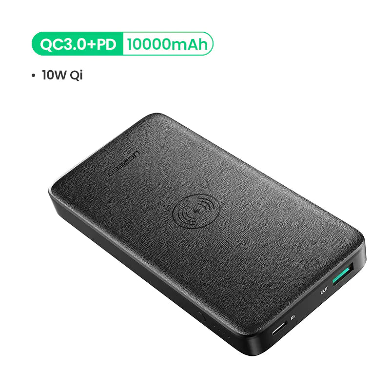 Drahtloses Schnelllade-Powerbank: 10.000mAh Dual-Ausgang