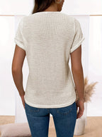 Damen Lässig T-Shirt mit Spitze - Komfort und Eleganz