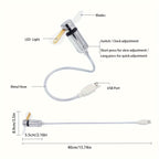 Tragbarer USB LED-Uhrenventilator inklusive Zeitanzeige