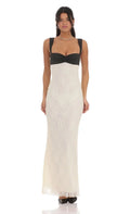 Toned – Spitzen-Maxikleid
