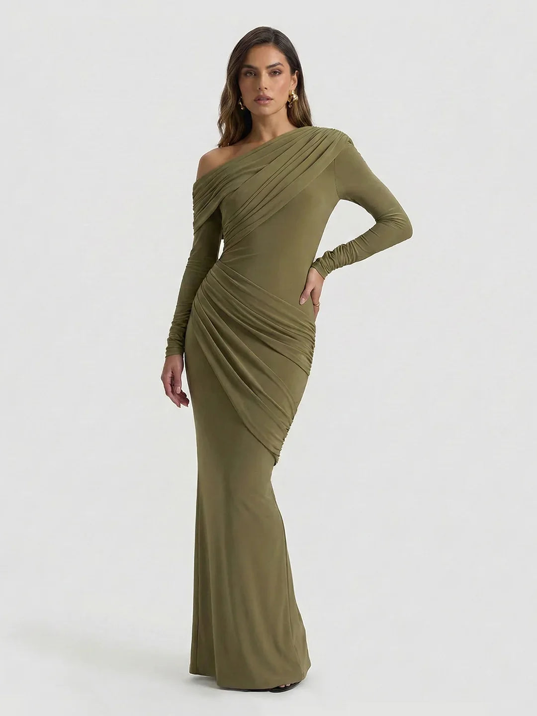 Asymmetric Elegantes Maxikleid