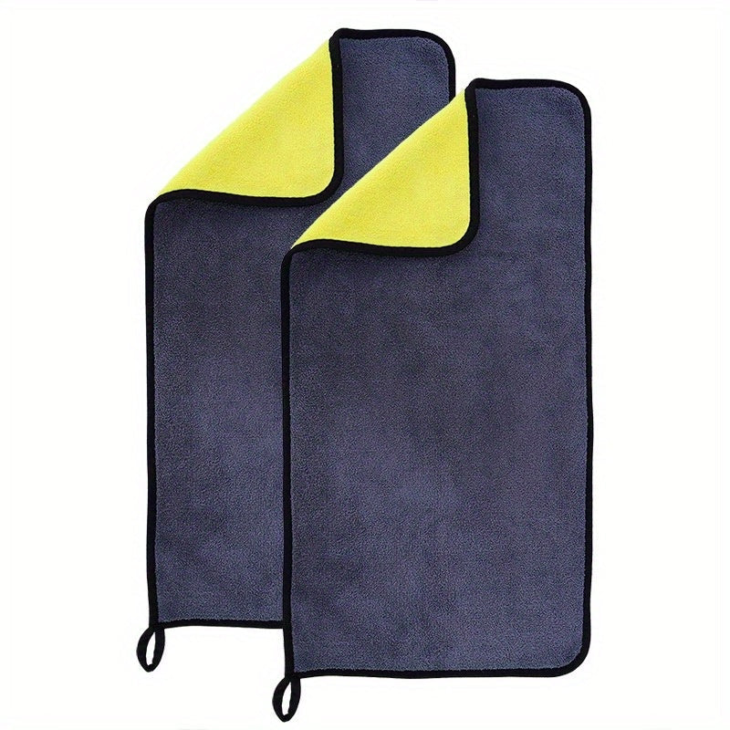 Doppelseitiges Coral-Fleece Auto-Waschhandtuch – Weich sowie Absorbierend für Glanz