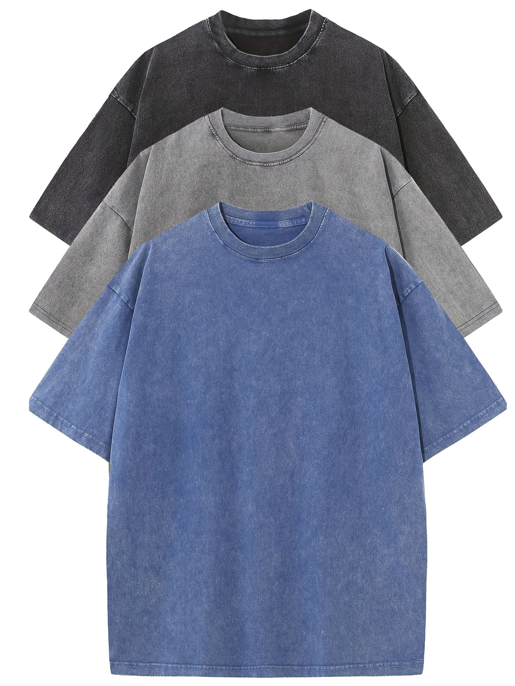 Entspannte Herren T-Shirts 3er-Pack – Weicher sowie Nachhaltiger Tragekomfort