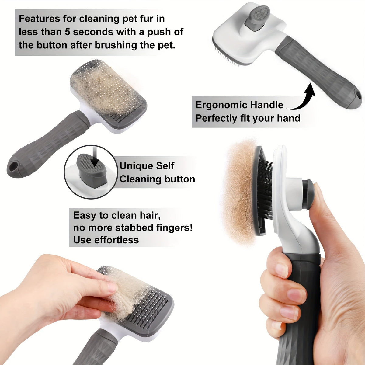 Eleganter Glide Haustierpflege: Mühelose Haarentfernung & Beruhigende Massage