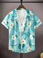 TropicWave Palmprint Hemd – Frisch und Elegant für Herren