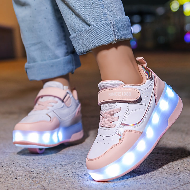 FlashRider Leuchtende Rollschuh-Sneakers – Ideal für Kinder mit Lichterspektakel
