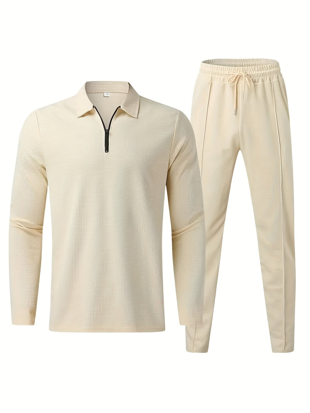 WaveComfort Lässiges Waffelmuster Set - Modisch und bequem für jeden Moment