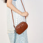 Große Kapazität Vintage Crossbody Tasche – Echtleder inklusive mehreren Fächern