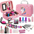 Deluxe Einhorn-Make-up-Tasche – Echte Kosmetik sowie Accessoires für Mädchen