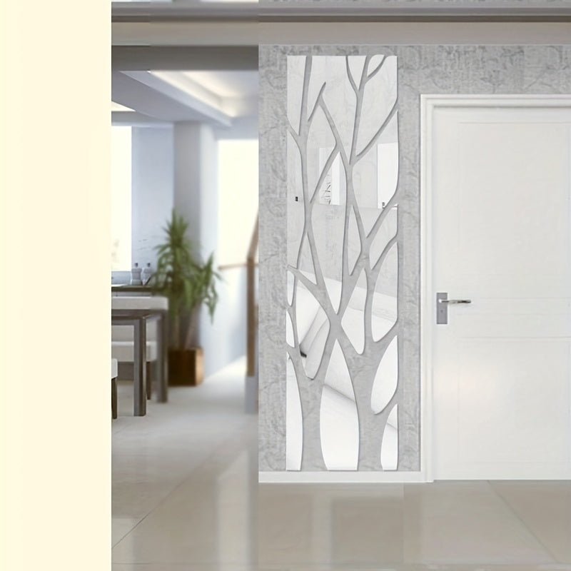 NatureLine 3D Acryl Wanddekoration – Einzigartiges Zweigdesign für Wohnzimmer sowie Flur