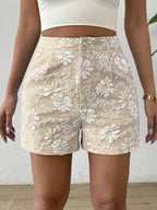 Elegante Jacquard-Shorts für Damen – Lässig sowie Modisch